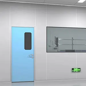 Interior Hospital School Clean Room Glass Steel Door Exterior Garage Fire Rated Security Doors