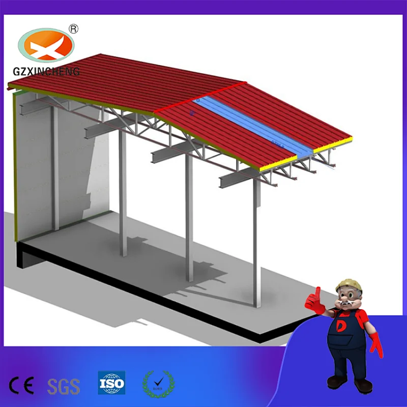 Rock Wool Insulation Sandwich Panels for Warehouse Prefabricated House Shed