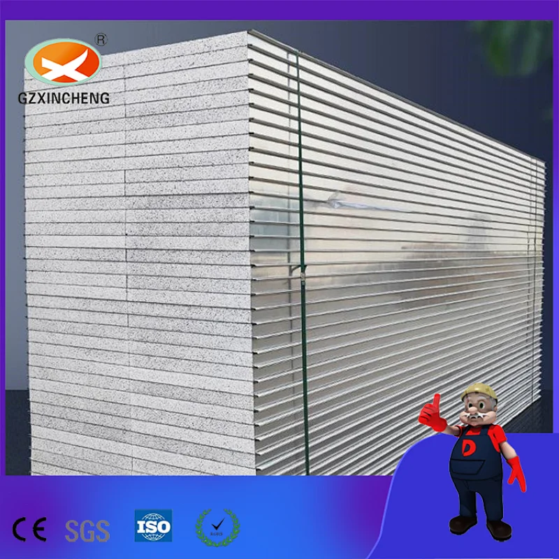 Clean Room Project Silicon Rock Sandwich Panels Board for Wall and Roof