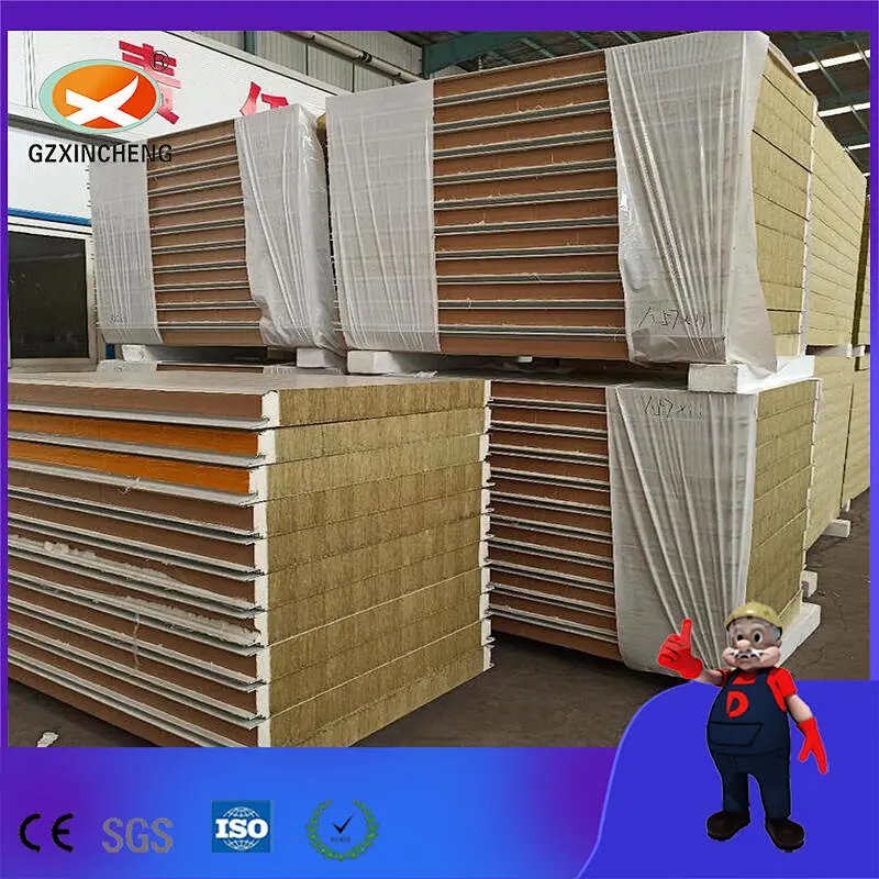 Fireproof Soundproof Acoustic Perforated/Unperforated PU Closing/Sealing/Edge Rockwool Sandwich Panels