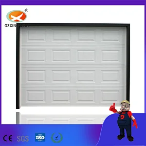 Wood Grain Color Overhead Door Beautiful Appearance Aluminum Sectional Garage Door