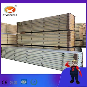 High Density Insulated Laminated Sandwich Panels Polyurethane PIR/PUR Materials for Roof/Wall