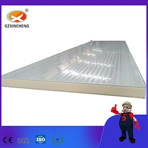 Construction Material Metal PU Embossing Sandwich Panel with Camlock for Cold Room