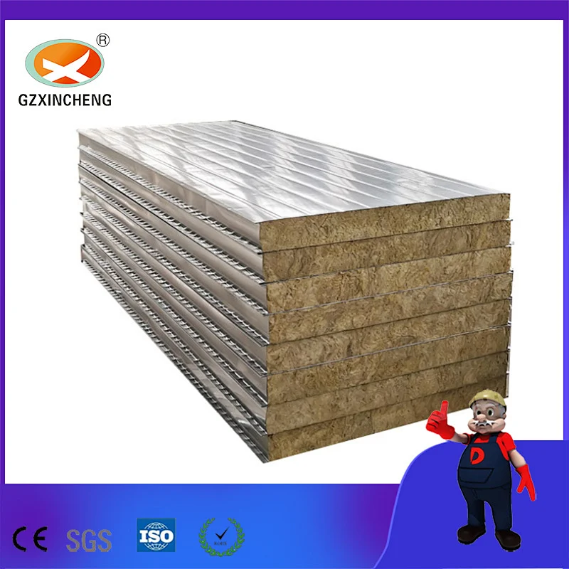 Customized Rock Wool Sandwich Wall Panel for Spray Booth Paint Room
