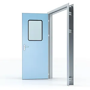 Proveedores de puertas metálicas para salas limpias en laboratorios de hospitales farmacéuticos