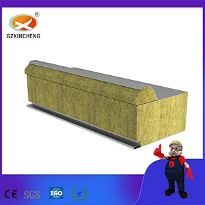 50mm 75mm 100mm Insulated Roof Panels Rock Wool Sandwich Panels