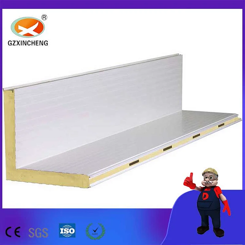 European Standard Double Panels Swing Style Corner PU Sandwich Panel for Cold Room