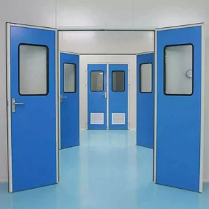 Healthcare Isolation Room Painted Galvanized Steel Clean Room Door