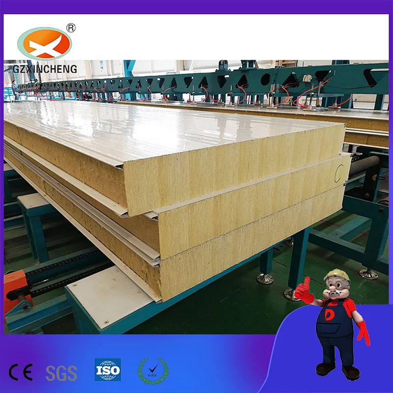 Customized Rock Wool Sandwich Wall Panel for Spray Booth Paint Room