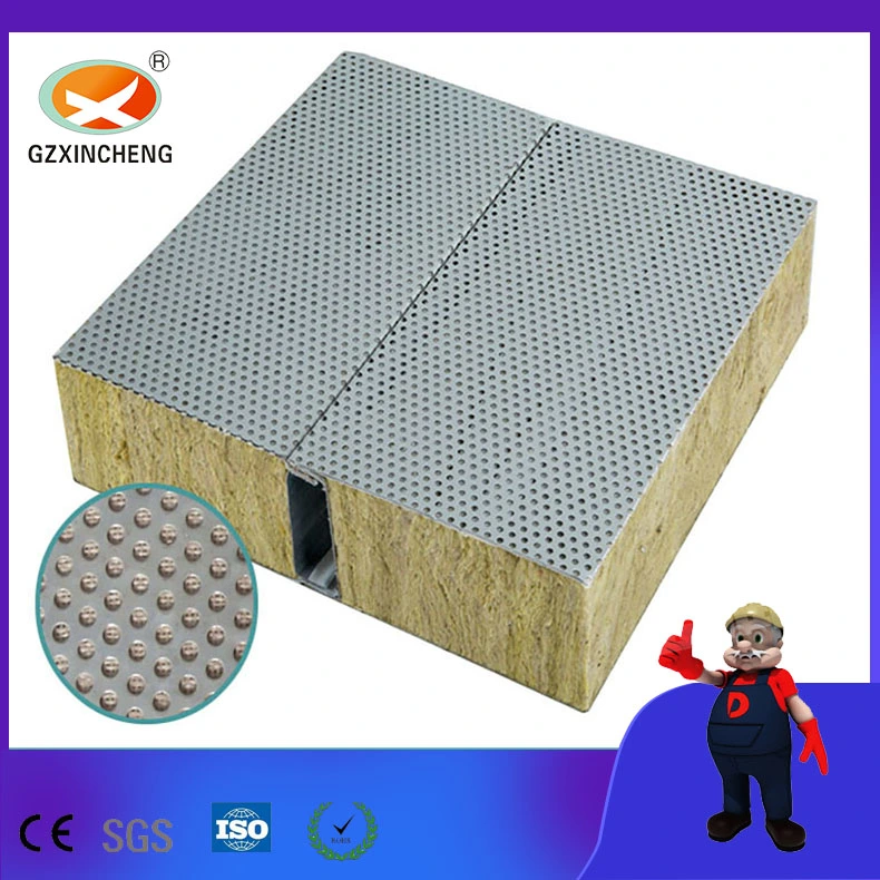 perforated rock wool composite board
