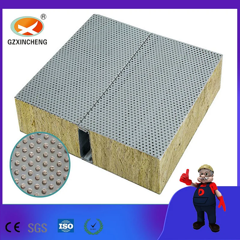 perforated rock wool composite board