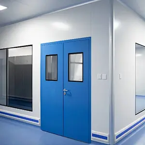 Clean Room Exterior Steel Flush Workshop Door for Pharmaceutical Industry