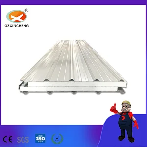 Roof and Wall System Galvanized Metal Sheet EPS Sandwich Panel for Workshop