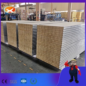 Building Material Roof Rock Wool Sandwich Panel