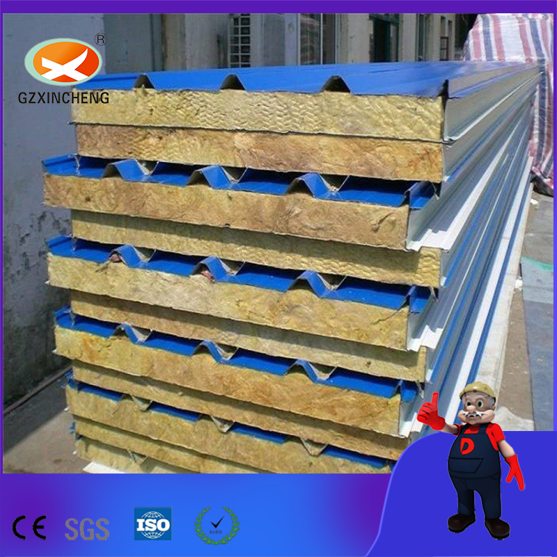 Rock Wool Sandwich Panel For Steel Structure Cladding