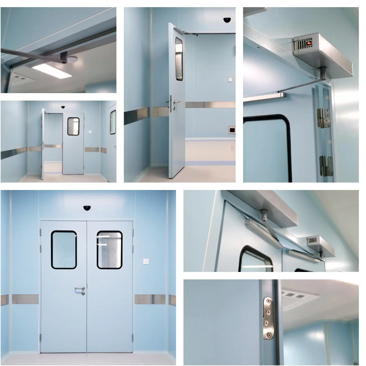 GMP Standard Pharmaceutical Aluminium Clean Room Entry Door for Sale