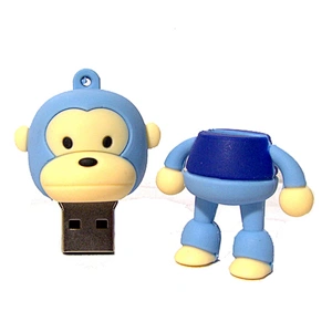 Monkey USB Novelty USB Flash Disk PVC Soft PVC USB Tooth USB 4GB