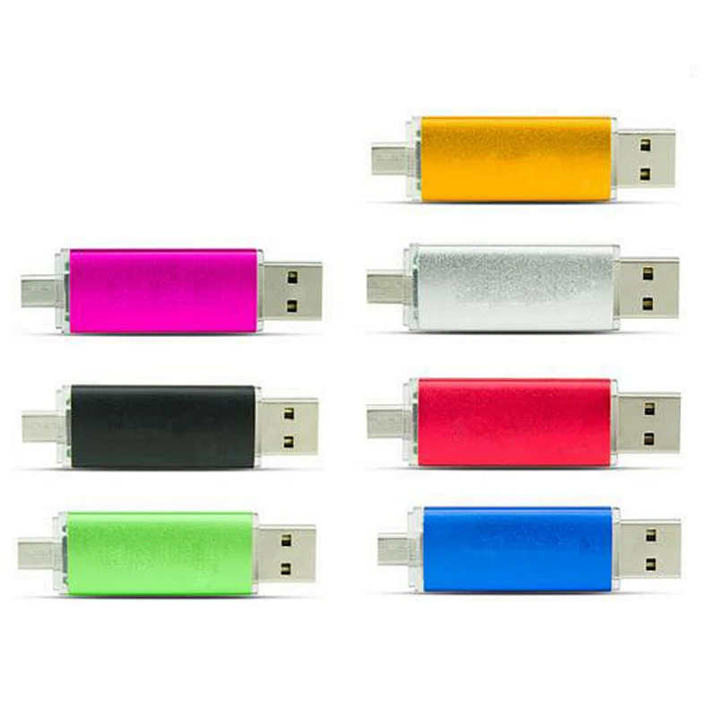 Colorfull OTG USB Flash Memory Stick Thumb Drive Micro USB OTG Pen Drive for Xiaomi Smartphone