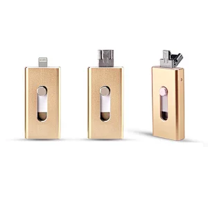 Wholesale External Smartphone 3 in 1 OTG USB Flash Drive 32GB