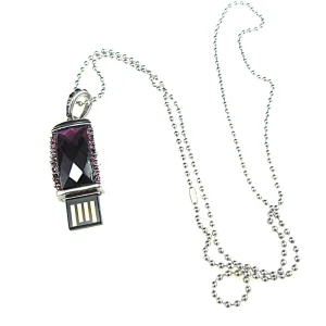 Necklace Diamond USB Flash Pen Drive OEM Jewelry USB Flash Disk 32GB