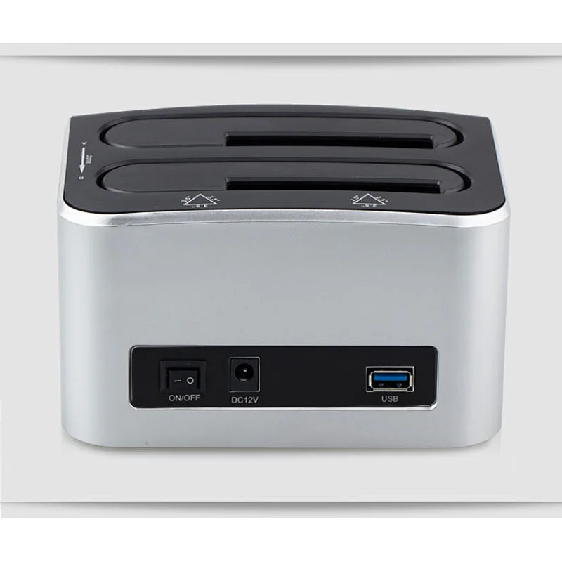 HDD docking station for both 2.5 and 3.5 dual bay USB3.0 dock case