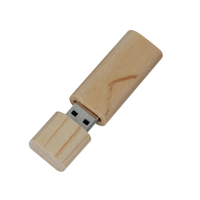 Hot selling wooden custom pendrive stick 8GB 16GB 32GB mini bulk USB flash drive with keyring