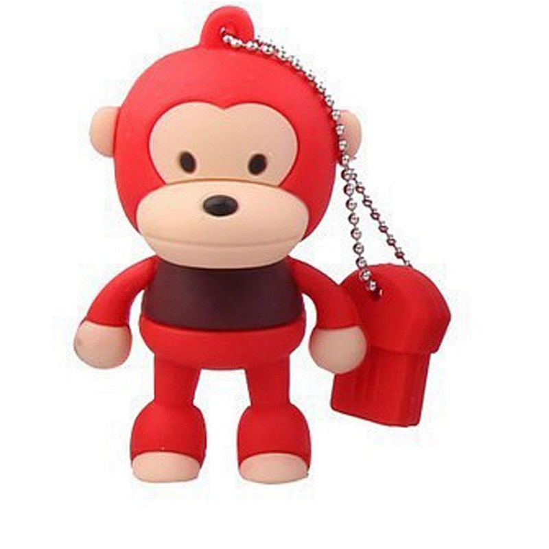 Monkey USB Novelty USB Flash Disk PVC Soft PVC USB Tooth USB 4GB