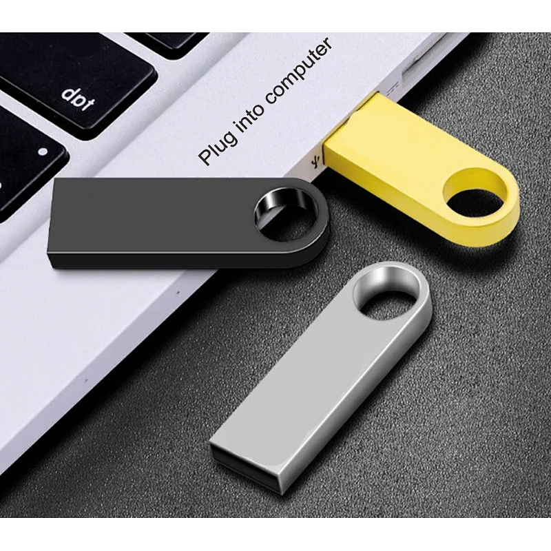 Factory Bulk Custom Logo Mini USB2.0 Flash Drive 16GB Metal Bulk Pendrive Memoria Stick with Low Price