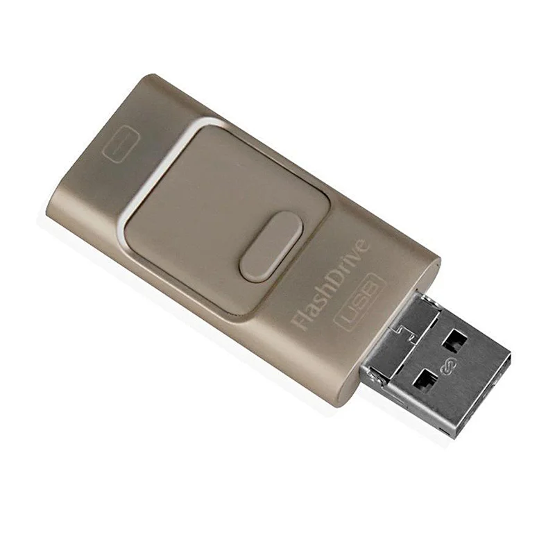 Hot sale 3 in 1 Smartphone USB 32GB OTG USB Pendrive Stick custom metal usb flash drive for iPhone for iPad
