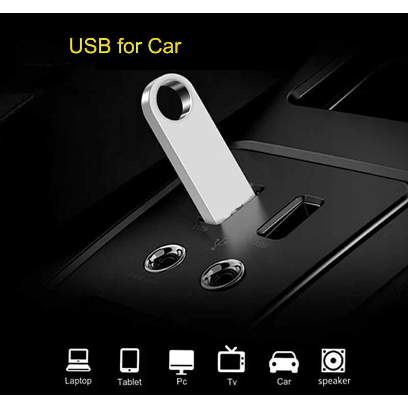 Factory Bulk Custom Logo Mini USB2.0 Flash Drive 16GB Metal Bulk Pendrive Memoria Stick with Low Price