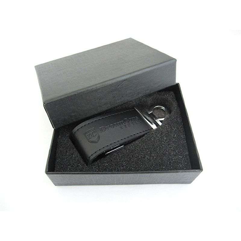 Leather Swivel USB Flash Drive