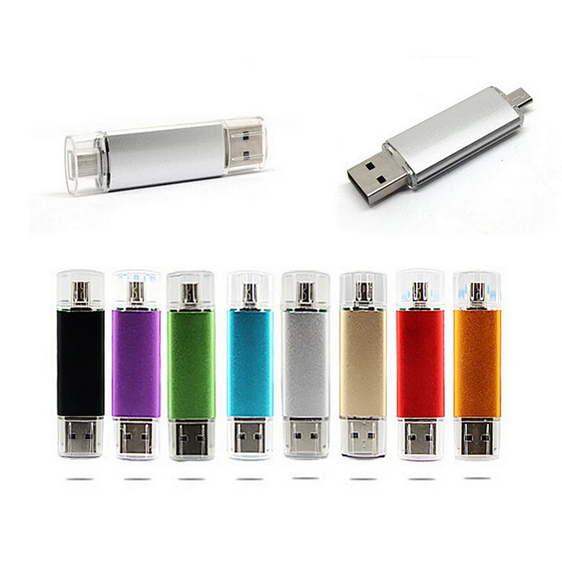 Colorfull OTG USB Flash Memory Stick Thumb Drive Micro USB OTG Pen Drive for Xiaomi Smartphone