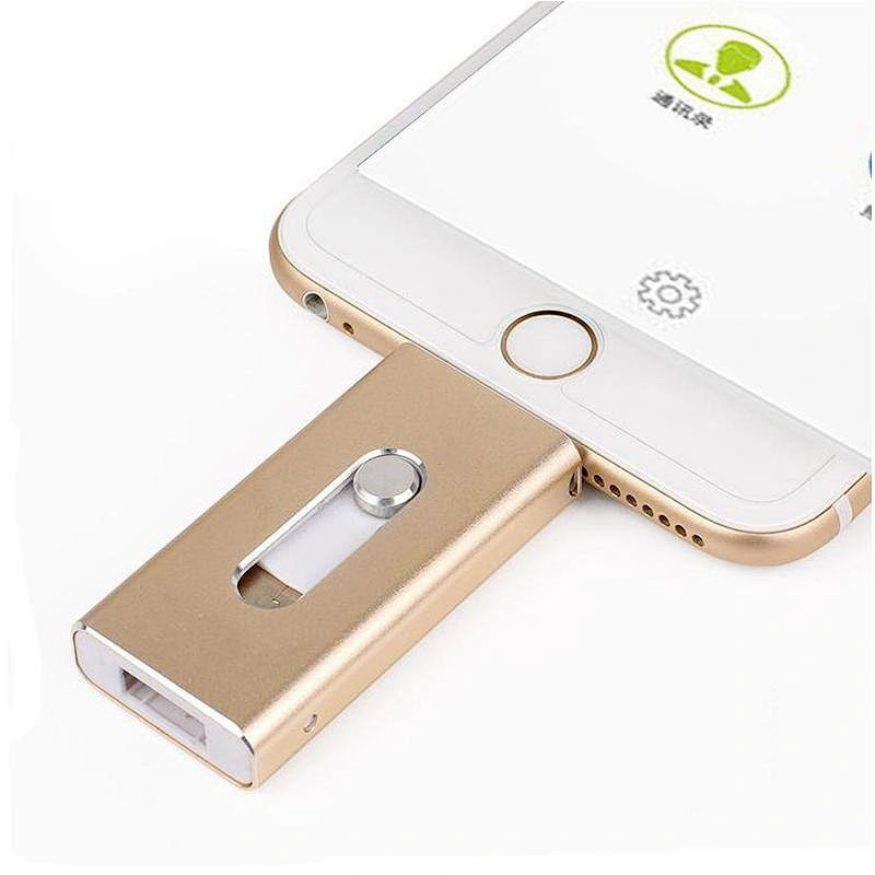 Wholesale External Smartphone 3 in 1 OTG USB Flash Drive 32GB