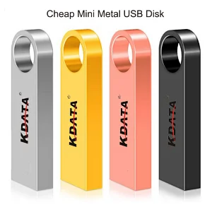 Factory Bulk Custom Logo Mini USB2.0 Flash Drive 16GB Metal Bulk Pendrive Memoria Stick with Low Price