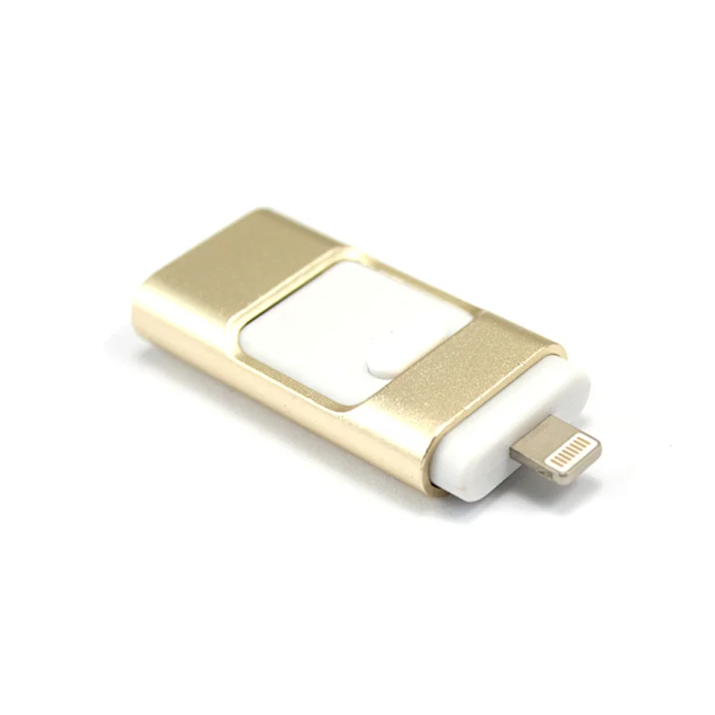 Hot sale 3 in 1 Smartphone USB 32GB OTG USB Pendrive Stick custom metal usb flash drive for iPhone for iPad