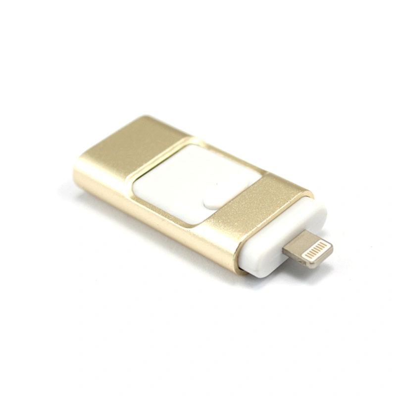 Hot sale 3 in 1 Smartphone USB 32GB OTG USB Pendrive Stick custom metal usb flash drive for iPhone for iPad
