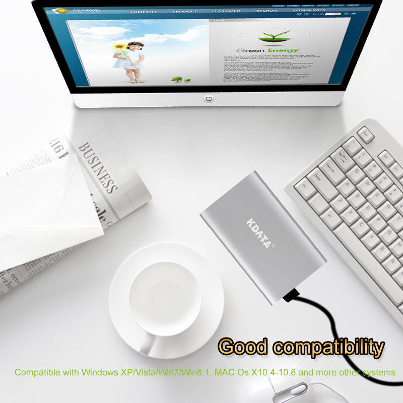 Wholesale factory portable external hard drive cheap USB3.0 SSD solid state drive 60GB hard disk