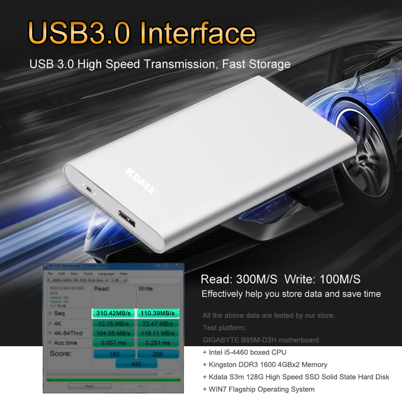 Wholesale factory portable external hard drive cheap USB3.0 SSD solid state drive 60GB hard disk