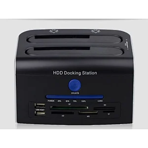 HDD docking station for both 2.5 and 3.5 dual bay USB3.0 dock case