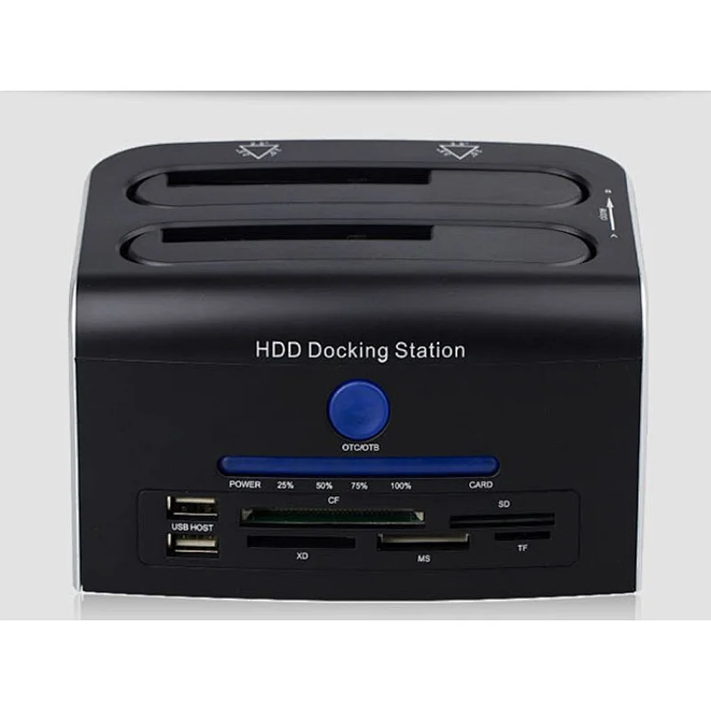 HDD docking station for both 2.5 and 3.5 dual bay USB3.0 dock case