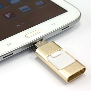Hot sale 3 in 1 Smartphone USB 32GB OTG USB Pendrive Stick custom metal usb flash drive for iPhone for iPad