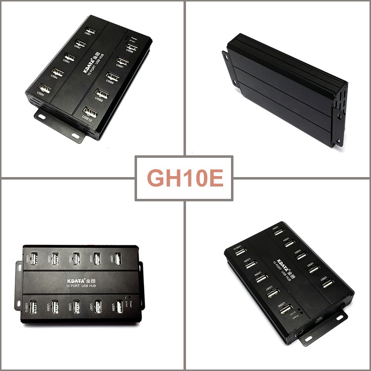 10 Port Charging and Sync USB HUB with Energy-Saving Master Chip