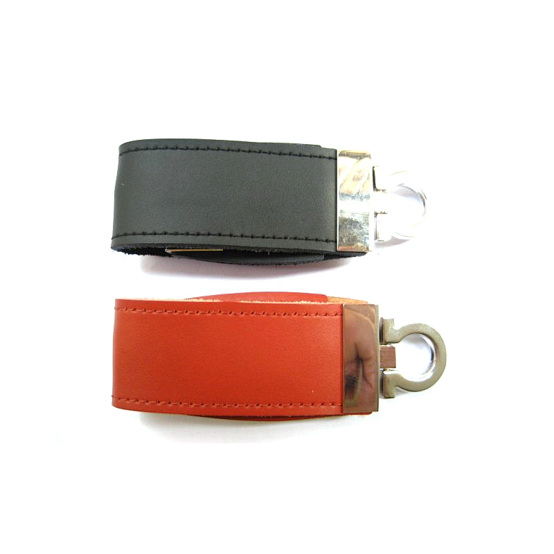 Leather Swivel USB Flash Drive
