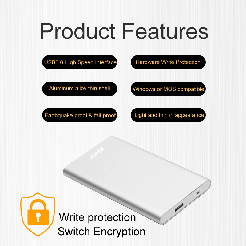 Wholesale factory portable external hard drive cheap USB3.0 SSD solid state drive 60GB hard disk