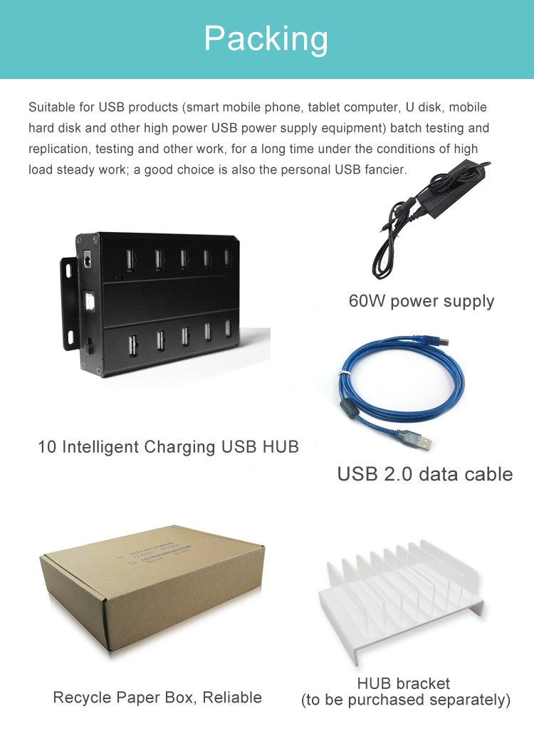 30 Port Charge and Sync USB 2.0 HUB 5V2.1A