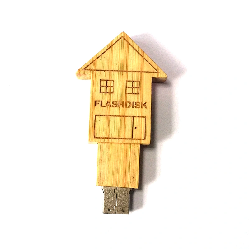 House Wooden USB Flash Memory 4GB