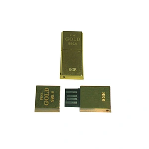 Golden Bar Mini USB Drive