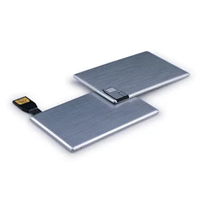 Push and Pull Metal Card USB Flash Disk