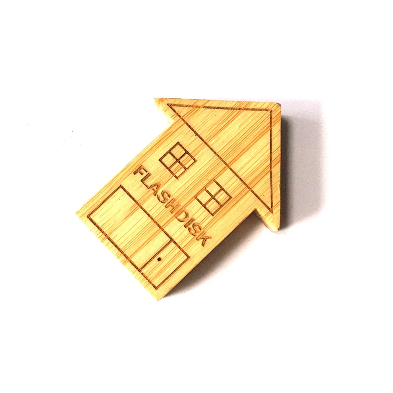 House Wooden USB Flash Memory 4GB