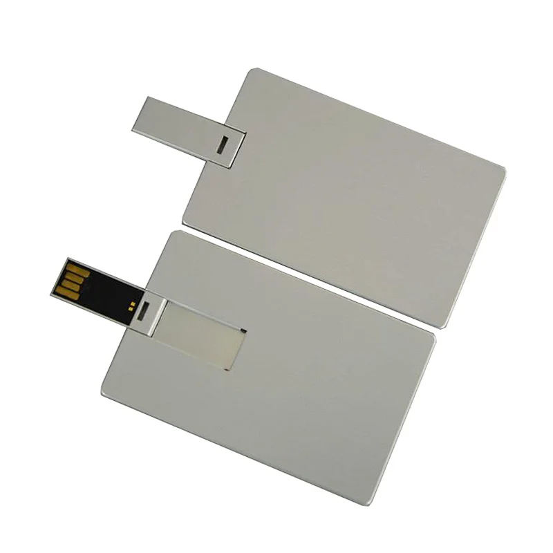 Aluminum Car USB Flash Drive Credit Card Pen Drive 16GB